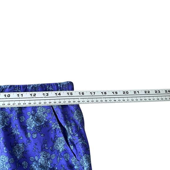 Wildfang Blue Floral Straight Leg Pants - Picture 8 of 10